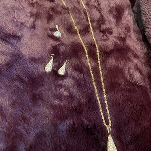 Swarovski necklace, pendants and earrings